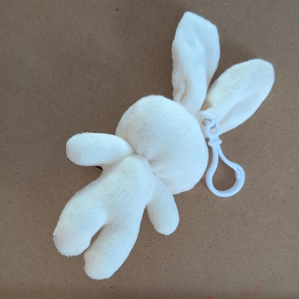Charming White Bunny Keychain / Bag Charm